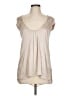 Brian Reyes Solid Tan Sleeveless Blouse Size 10 - photo 1