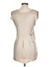 Brian Reyes Solid Tan Sleeveless Blouse Size 10 - photo 2