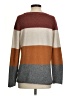 Pinque Color Block Brown Pullover Sweater Size S - photo 2