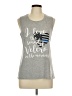 Bella Silver Sleeveless T-Shirt Size L - photo 1