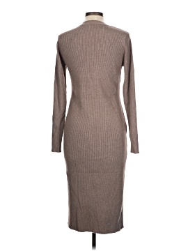 white christmas dresses Magaschoni Womens Ribbed Cashmere Tank Dress, L, Brown main image 1