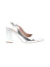 Benesse Life Smile Metallic Silver Heels Size 5 1/2 - photo 1