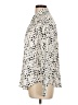 Fun2Fun 100% Polyester Polka Dots Ivory Long Sleeve Blouse Size L - photo 5
