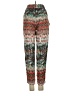 Velvet 100% Viscose Print Green Casual Pants Size S - photo 2