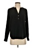 J.Crew Factory Store 100% Polyester Black Long Sleeve Blouse Size XS - photo 1