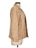 Doncaster Collection Tweed Gold Tan Silk Blazer Size 12 - photo 4