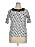 Rafaella 100% Cotton Silver Short Sleeve Top Size XL - photo 1