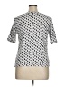 Rafaella 100% Cotton Silver Short Sleeve Top Size XL - photo 2