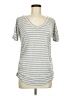 Unbranded Stripes Gray Short Sleeve T-Shirt Size M - photo 1