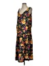 Assorted Brands 100% Rayon Floral Black Casual Dress Size P - photo 1