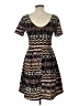 Alya Argyle Black Casual Dress Size L - photo 2