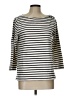 Gap 100% Cotton Stripes Ivory 3/4 Sleeve Top Size L - photo 1