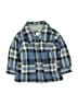 Baby Gap 100% Cotton Plaid Blue Coat Size 6-12 mo - photo 1