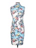 Unbranded Print Blue Cocktail Dress Size S (estimated) - photo 2