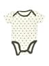 Amazon Essentials Polka Dots Ivory Short Sleeve Onesie Size 3-6 mo - photo 1