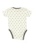 Amazon Essentials Polka Dots Ivory Short Sleeve Onesie Size 3-6 mo - photo 2