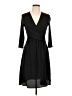 Three Dots Solid Black Casual Dress Size L - photo 1