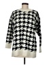 Lou & Grey 100% Nylon Houndstooth Ivory Pullover Sweater Size M - photo 1