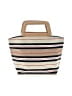 DKNY Stripes Ivory Tan Satchel One size - photo 1