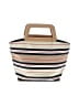 DKNY Stripes Ivory Tan Satchel One size - photo 2