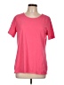 Susan Graver 100% Cotton Pink Active T-Shirt Size L - photo 1