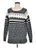 American Eagle Outfitters Print Gray Pullover Sweater Size M - photo 1