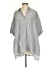 Maeve 100% Cotton Stripes Gray Kimono Size XS - photo 1
