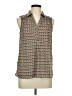 Dana Buchman 100% Polyester Tan Sleeveless Blouse Size M - photo 1