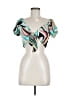 One By One Teal Short Sleeve Top Size M - photo 1