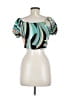 One By One Teal Short Sleeve Top Size M - photo 2