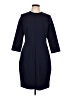 Escada Solid Blue Casual Dress Size EU 42 / US 12 - photo 1