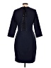 Escada Solid Blue Casual Dress Size EU 42 / US 12 - photo 2