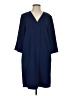 Cos 100% Polyester Solid Blue Casual Dress Size EU 36 / US 6 - photo 1
