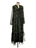 H&M 100% Polyester Green Cocktail Dress Size 6 - photo 1