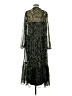 H&M 100% Polyester Green Cocktail Dress Size 6 - photo 2