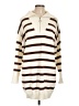 Lillusory Stripes Ivory Pullover Sweater Size L - photo 1