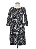 Boden 100% Polyester Graphic Gray Casual Dress Size 4 - photo 1