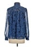 Ann Taylor 100% Polyester Blue Long Sleeve Blouse Size S - photo 2