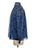 Ann Taylor 100% Polyester Blue Long Sleeve Blouse Size S - photo 5