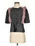 Veronica Beard 100% Silk Black Short Sleeve Silk Top Size 2 - photo 1