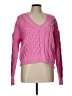 No Boundaries 100% Polyester Pink Pullover Sweater Size L - photo 1