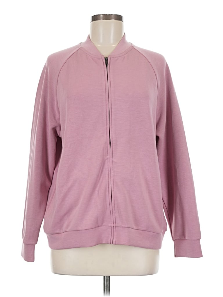 Pre-owned We Wander Zip Up Hoodie In Pink