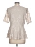 Apt. 9 Silver Short Sleeve Blouse Size L (petite) - photo 2