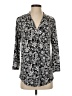 Charter Club Paisley Black 3/4 Sleeve Blouse Size S - photo 1