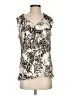 Milano 100% Polyester Ivory Sleeveless Blouse Size S - photo 1