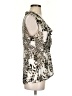 Milano 100% Polyester Ivory Sleeveless Blouse Size S - photo 4
