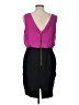 Worthington 100% Polyester Color Block Purple Cocktail Dress Size 12 - photo 2