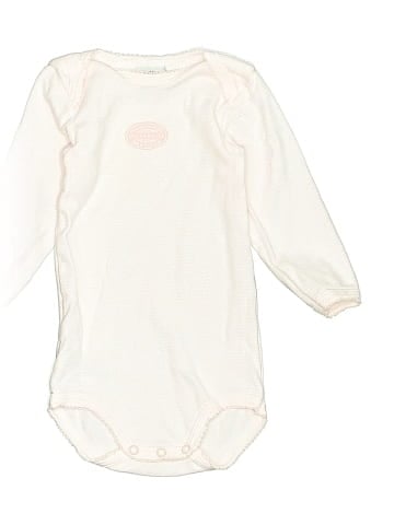 Petit Bateau Long Sleeve Onesie (view 1)