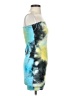 Tresser Tie-dye Yellow Cocktail Dress Size M - photo 4