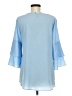 AGB Blue 3/4 Sleeve Blouse Size M - photo 2